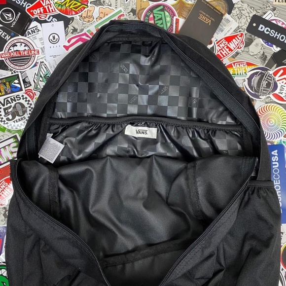 Vans Backpack Realm Plus Checkboard Black White NWT